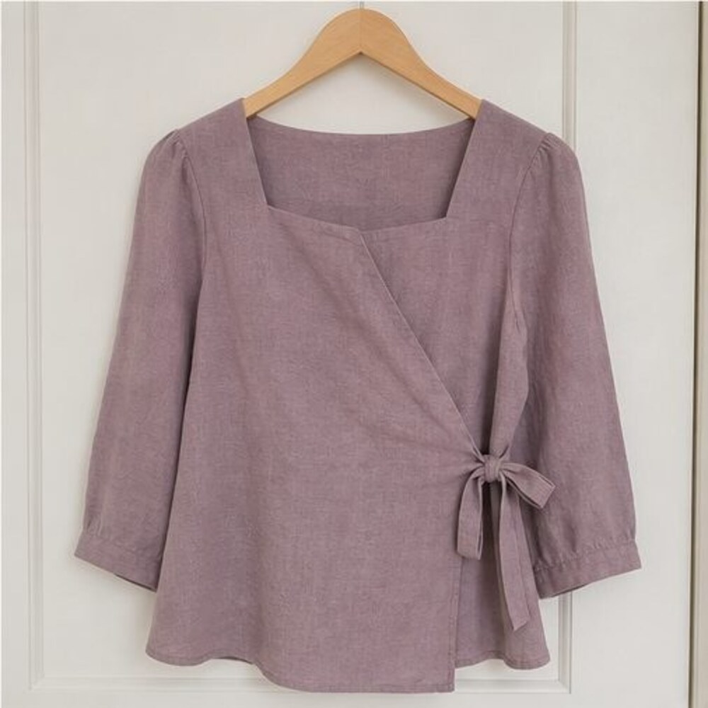 Mauve Puff Sleeve Top